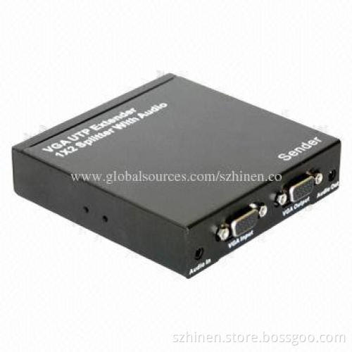 VGA UTP Extender, Supports Resolution Maximum Up to 1,920 x 1,200 Pixels